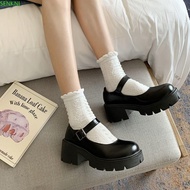 SENKNI Lolita Leather Shoes - Spring/Autumn Gothic Y2K Style