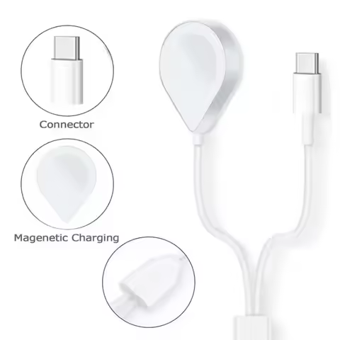Apple Watch Charger Magnetic 3 in 2 USB C iPhone Charger Fast Charging Cable Compatible Apple Watch 