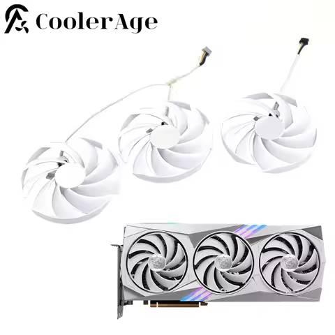 For MSI RTX 4080 Gaming X TRIO White Video Card Fan 95MM PLD10010B12HH RTX4080 Graphics Card Replace