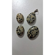 batu Dalmatian Jasper natural, batu akik puyuh asli (harga untuk 1 biji sahaja)