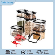 HS Food Storage Jar 5 in 1 Snack/ Minimalist Small Food Jar Storage Cereal JarCemilan