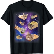 Burrito Cat And Taco Cat Space Galaxy Meme Tacocat Silly T-Shirt
