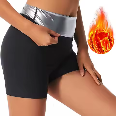 Women Sauna Sweat Pants Thermo Fat Control Legging Body Shapers Fitness Stretch Control Panties Wais