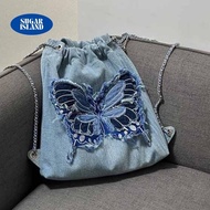 Y2K Style Butterfly Backpack Campus University Student School Bag Y2K Aesthetic Bag