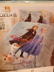 ///愛蜜莉娃娃屋///~正版迪士尼冰雪奇緣雙人加大床包組~床包+枕套~秋日之森--約6X6.2尺