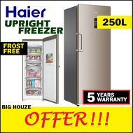 [FREE SHIPPING] Haier 250L Frost Free Vertical Upright Freezer Standing with Digital Touch Control BD-248WL (No Frost Cooling)