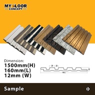 [Sample] Walltec Solid Wall Panels PVC Deco Wood Type-A Wainscoting DIY Ceiling Living Room Bedroom Anti Termite