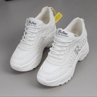 Zatanna Rachel Sepatu Sneakers Wanita Sepatu Putih Hak Tinggi Casual White Shoes Anti Slip Trendy Ba