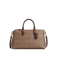 Coach Georgia Satchel Bag In Signature Canvas - Tan/Brown