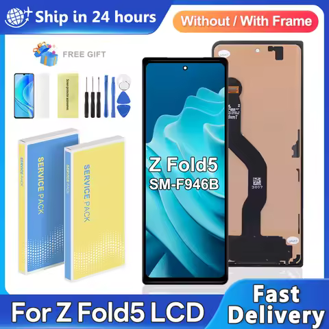TFT Fold5 For Samsung Z Fold 5 F946 F946B LCD Display Touch Screen Digitizer Assembly Replacement Fo
