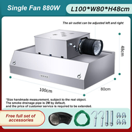 🔥Ready Stock🔥Stainless Steel Exhaust Hood Commercial Kitchen Range Hood Set Kicthen Range Hood Equip