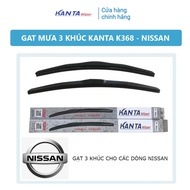 [NISSAN] - Set of 2 K368 3-piece wipers - Genuine Kanta wipers - Sunny,Almera,X-trail,Terra,Teana,Na
