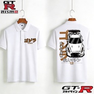 Racing Polo Shirts - Baju Racing Nismo GTR Nissan GTR R35 R32 R34 GTR Nismo Percetakan Polo Unisex C