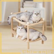 [Chiwanji2] Cat Scratch Bed, Double Layer Interactive Toy, Cat Scratching Couch, Cat Couch Bed for P