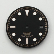 [HOT 2023] 30.5mm Sterile luminous black watch dial fit NH35 Miyota 8205 8215ETA 2836 Mingzhu DG2813