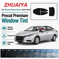 Premium Precut Nano Ceramic Tint For Nissan Almera Base 2023-2024 2Mil UV99% IR99% 5-Year Warranty