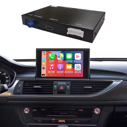 Road Top Wireless CarPlay for Audi A6 C6 A7 C7 S6 S7 2012-2018 Android Auto with AirPlay Mirror Link