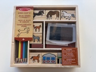 Melissa & Doug 馬主題印章套裝