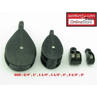 SINGLE / DOUBLE ROPE PULLEY CAST IRON PULLY WHEEL LIFTING BESI TANGKAI TALI TAKAL