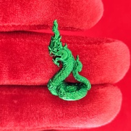 พญานาค หัวใจนาคราช  เอราปกะ : เขียวพระโพธิสัตว์  size 3 cm. จำนวนจัดสร้าง 999 องค์ ออกแบบโดย : พศิน 