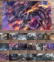 YuGiOh Playmat Red-Eyes Black Dragon &amp; Ultimate Conductor Tyranno TCG CCG Monsters Trading Card Game Mat Anime Mouse Pad