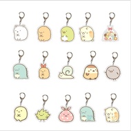 Anime Sumikko Gurashi Keychain Cute Animal Sumikko Gurashi Double Sided Transparent Acrylic Pendent Keychain