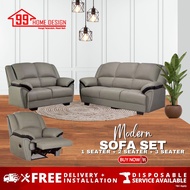 SPECIAL ORDER 99 HOME : SF8021 - 1S+2S+3S/2+3 LIVING ROOM FURNITURE SOFA SET COVERED BY CASA LEATHER