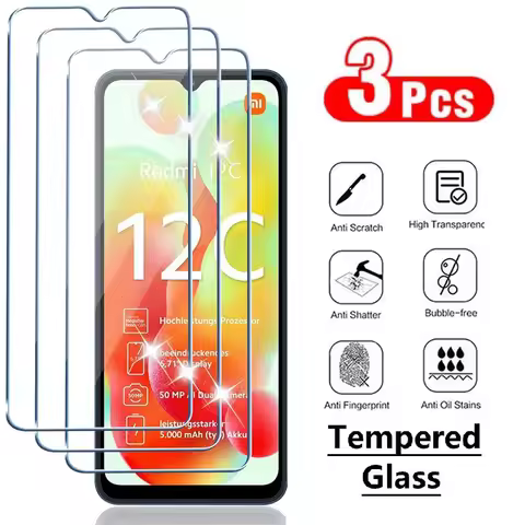 3Pcs Tempered Glass For Xiaomi Redmi Note 11S 11 9 4G 9 Pro 11S 5G 12R 10 Pro 10 9S Screen Protector