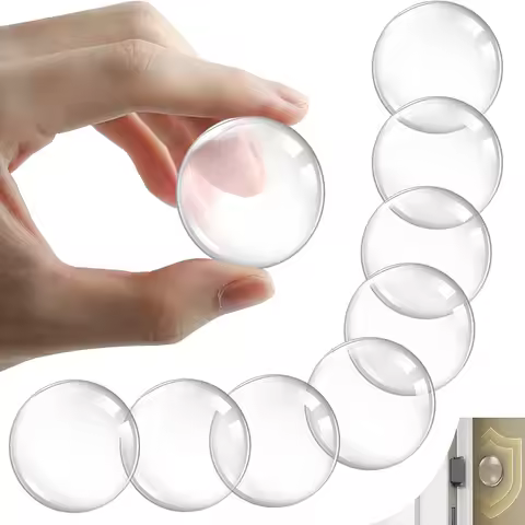 Door Knob Wall Shield Clear Soft Rubber Door Stopper Door Handle Bumper Mute Stickers Wall Protector