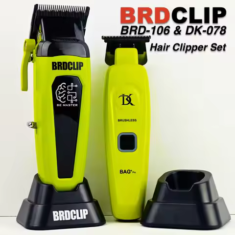 BRD106 078 Hair Clipper 7500RPM 7200RPM Hair Salon Trimmer DLC Blade with Charging Base Barber for M