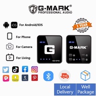 Gmark GO OTG Wireless Mic Camera Usb Charger Lapel Microphone  Studio Bluetooth microphone for phone