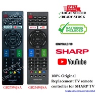 100% Original Replacement TV remote controller for SHARP TV (GB275WJSA/GB234WJSA)