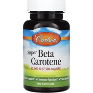 Carlson - Super Beta Carotene, 25000 IU (15 mg), Vitamin A as Beta Carotene, Bioavailable and Bioact
