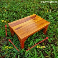 โต๊ะไม้สัก เคลือบแล็กเกอร์ โต๊ะทำจากไม้สัก โต๊ะญี่ปุ่น โต๊ะวางของ ที่วางของ โต๊ะตัวเตี้ย โต๊ะขนาดเล็ก โต๊ะกลาง โต๊ะไม้ โต๊ะตัวเล็ก