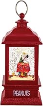 Peanuts Battery-Operated Lit Musical Lantern Water Globes, 9-Inch, Multicolored