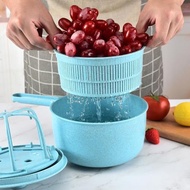 電動蔬菜脫水器洗米器多功能水果沙拉甩干機家用甩油瀝干廚房工具