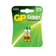 [มีคูปองส่งฟรี] ถ่าน GP Super Alkaline ขนาด AAAA 1.5V 1 แพค 2 ก้อน