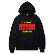 Autumn Winter Anime Cartoon Naruto Hoodies Ichiraku Ramen Pullover Sweatshirt With Pocket Streetwear Hip Hop Tops