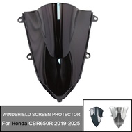 For Honda CBR650R CBR 650 R 2019-2025 2024 2022 Motorcycle Double Bubble WindShield Screen Protector