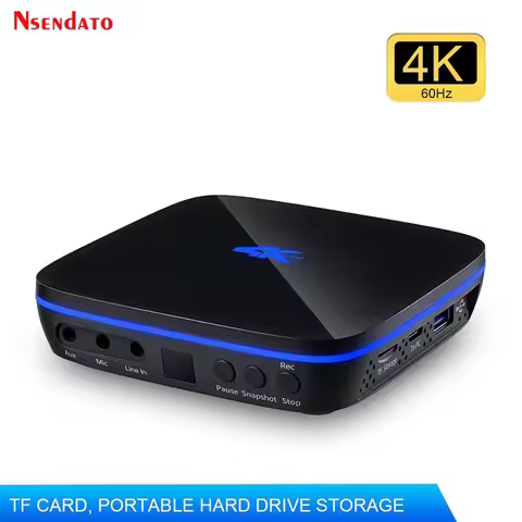 4K HDMI VGA YPbPr Analog Capture Box StandAlone Camera HDMI RCA VGA YPbPr Analog Screen Video Record