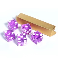 AAA Grade 19mm Pro Vegas Casino Style Craps Dice Set of 5 with Razor Sharp Edges & Matching Serializ