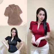 Stone Pressed Collar Shirt 60-93kg (Big Size Huynh Ngoc)