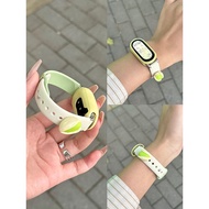 【店长推荐】diy开心果适用小米手环10/9/8表带硅胶7小众6/5/4/3腕带替换带DIY pistachios are suitable for Xiaomi wristband 10/Janua