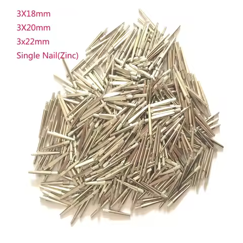 1000 PCS Dental Laboratory Single Nail Zinc Pin Dental Lab Stone Model Work Diameter 3mm -3 length v