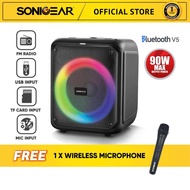 SonicGear Audiox PRO 600HD Portable Bluetooth Speaker with Phone Docking | Free Wireless Mic