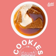 Edible Salted Stroopwafel Cookie Dough | CookiesInDough