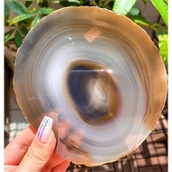 [Glace Crystals] Unique Agate Slab Brazil Platter Homeware Crystal Display