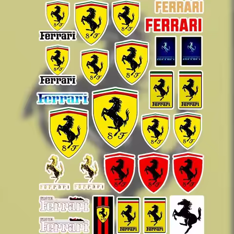 Car Motorcycle Bicycle Decorative Stickers For Ferrari F430 Stradale Roma 488 Spider SF90 Portofino 