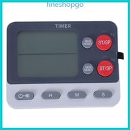 Fine Magnetic Kitchen Digital Timer with 2 Channel Timing Capability and Easy to Read LCD for Home a