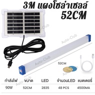 หลอดไฟ LED ไร้สาย 60W 120W ไฟฉุกเฉิน 3 โหมด หลอดไฟพกพา หลอดไฟแท่ง หลอดไฟชาร์จแบต หลอดไฟกระพริบ หลอดไ